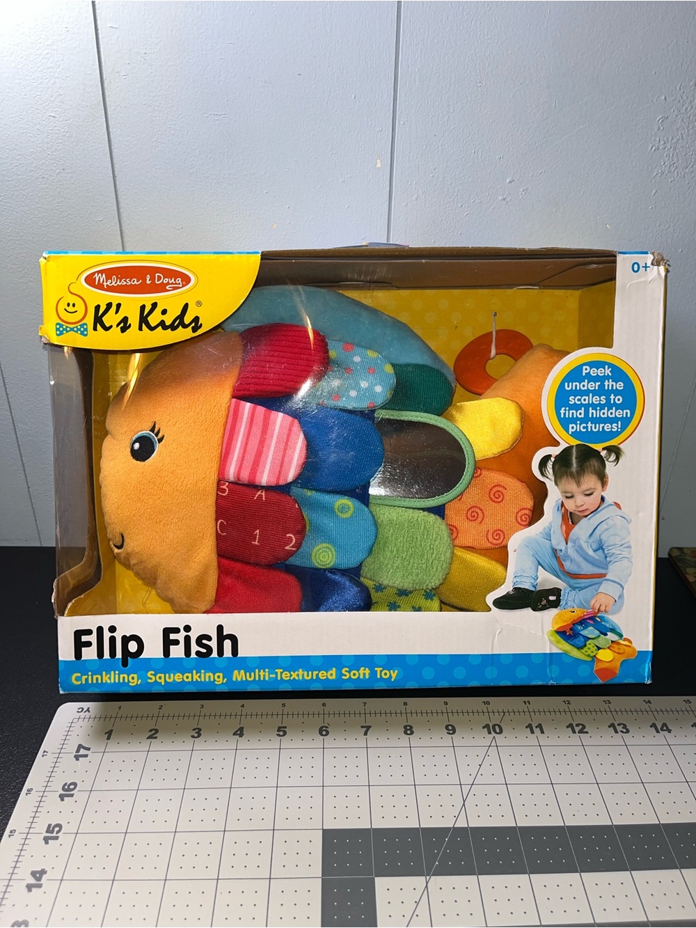 Melissa & Doug Colorful Plush Flip Fish - Orange, Red, Blue, Green, Yellow